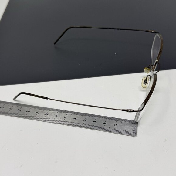 Giorgio Armani Eyeglasses 1063 1308 54-18-140 Made in Italy Minimal Half Rimless - Picture 11 of 11